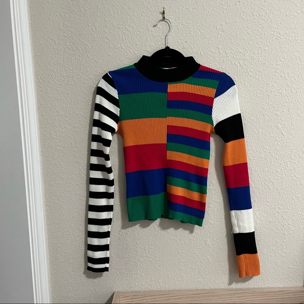 Rare Unif Rainbow Stripe Dylan Sweater